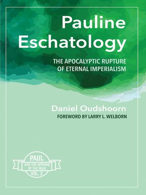 cover image of Pauline Eschatology